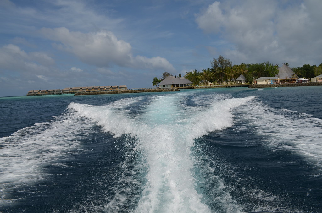 Motorboat cruising at high speed across the blue waters of the Marmara Sea